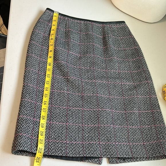Talbots Petites Wool Blend Plaid Pencil Skirt - Picture 10 of 11